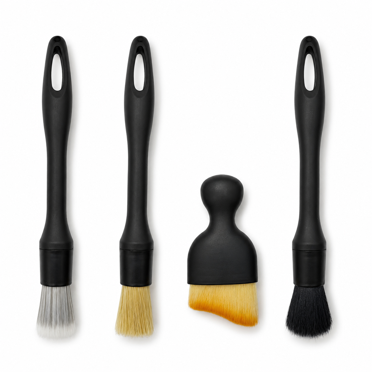 Detailpinsel-Set – 4 Pinsel für Innenraum, Felgen & Feinarbeit